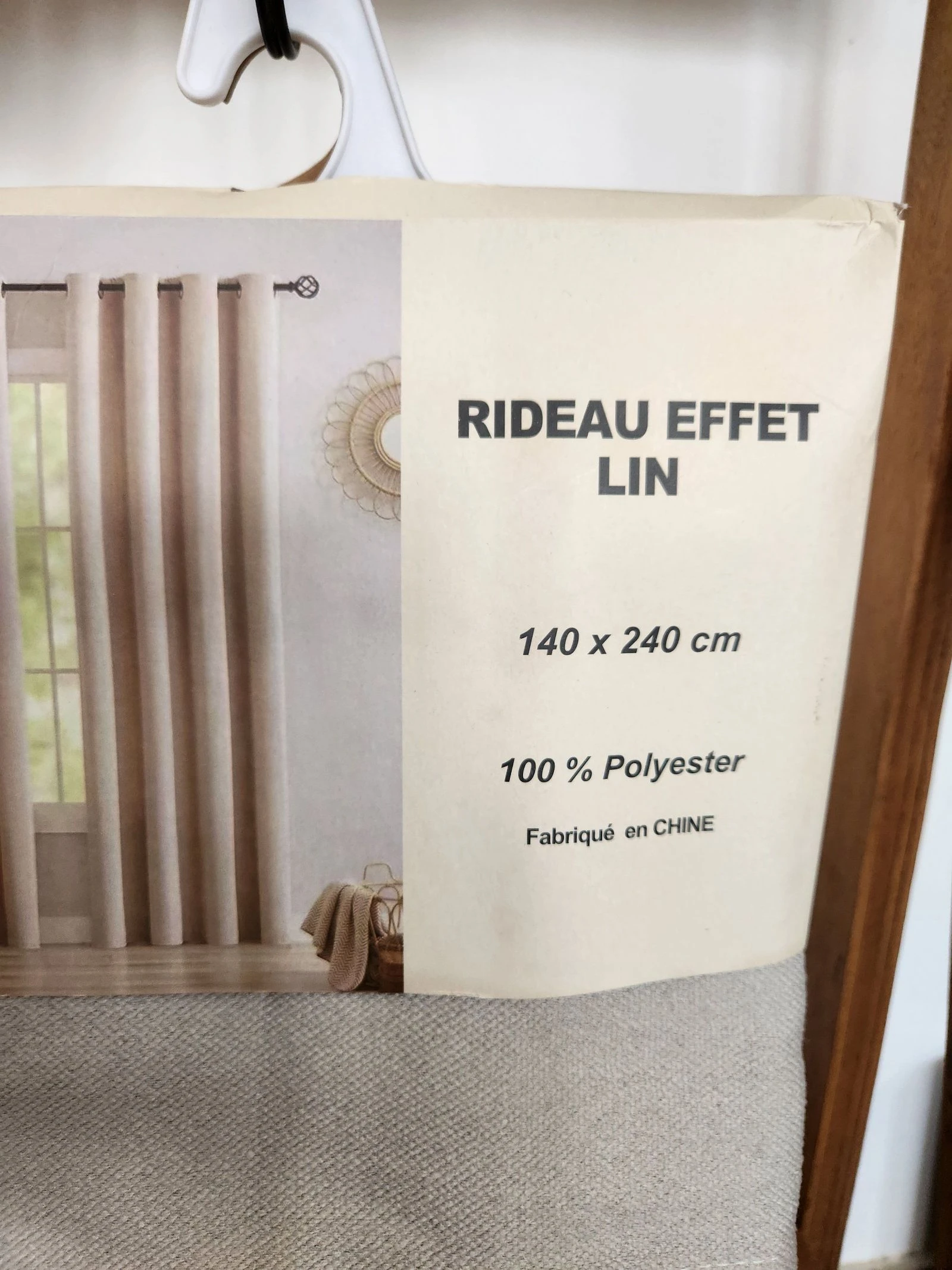 Linnen effect gordijn – photo 2